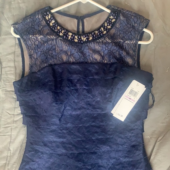 NWT Navy Blue London Times Cocktail/Party Dress - Picture 4 of 8